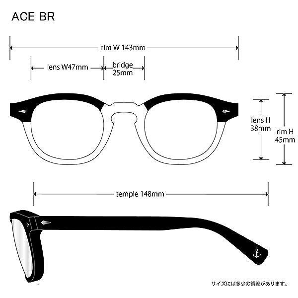EVILACT EYEWEAR イーブルアクト アイウェア ACE BR -BLACK×DALMATIAN