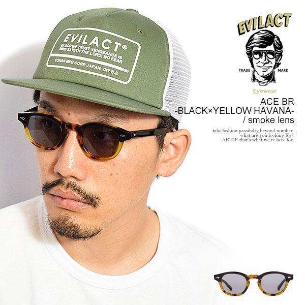 EVILACT EYEWEAR イーブルアクト アイウェア ACE BR -BLACK×YELLOW