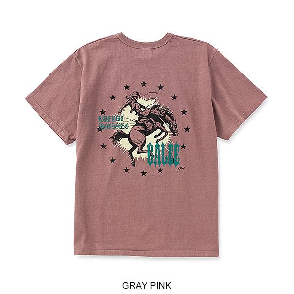 CALEE キャリー GARMENT DYE IRON HORSE TEE -BARTHDAY WORKS DESIGN-