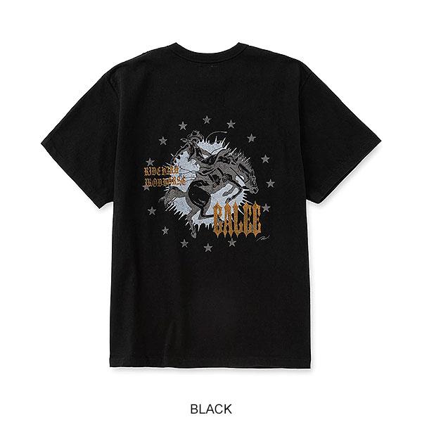 CALEE キャリー GARMENT DYE IRON HORSE TEE -BARTHDAY WORKS DESIGN-