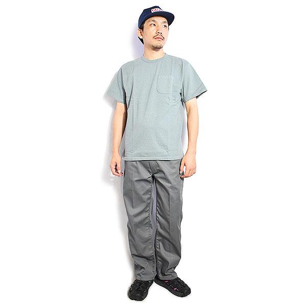 CALEE キャリー GARMENT DYE GIRLS LOGO POCKET TEE -NATURALLY PAINT