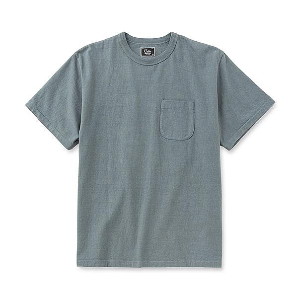 CALEE キャリー GARMENT DYE GIRLS LOGO POCKET TEE -NATURALLY PAINT
