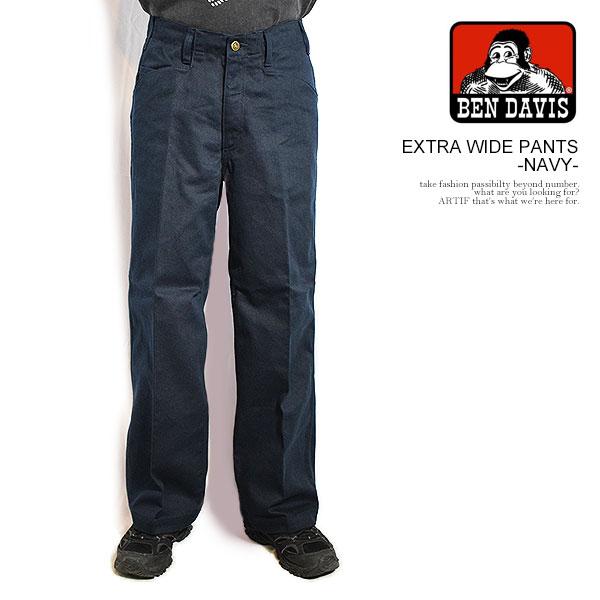 【ゴールデンサイズ】BEN DAVIS EXTRA WIDE PANTS 美品 BEN DAVIS ベンデイビス EXTRA WIDE PANTS -NAVY-