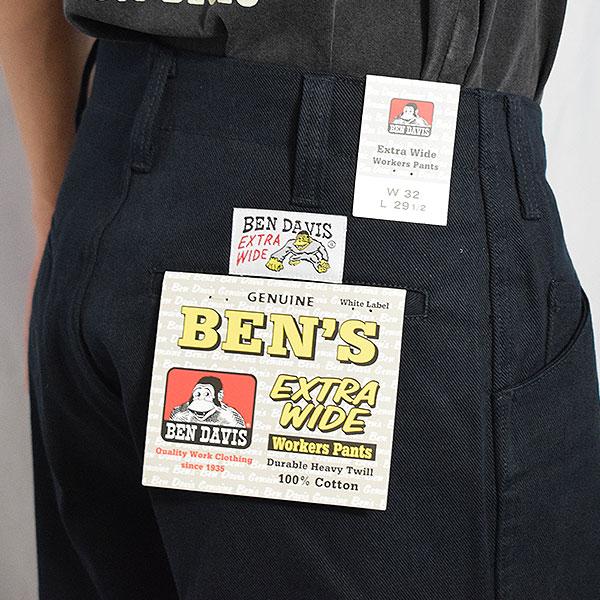 BEN DAVIS ベンデイビス EXTRA WIDE PANTS -NAVY-