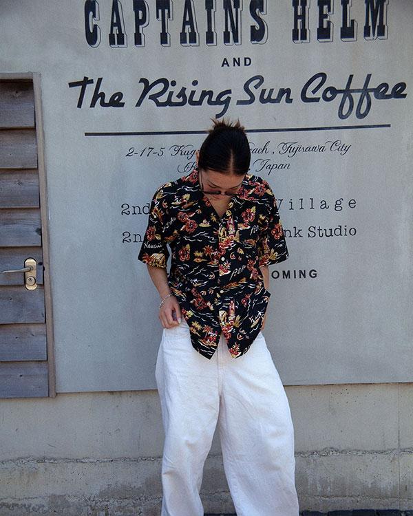 CAPTAINS HELM キャプテンズヘルム #BLACK OCEAN SS SHIRTS