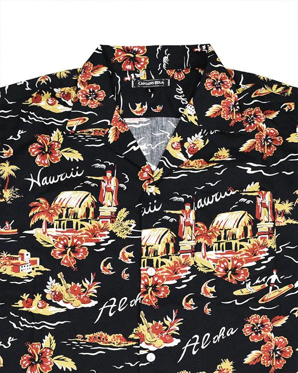 CAPTAINS HELM キャプテンズヘルム #BLACK OCEAN SS SHIRTS