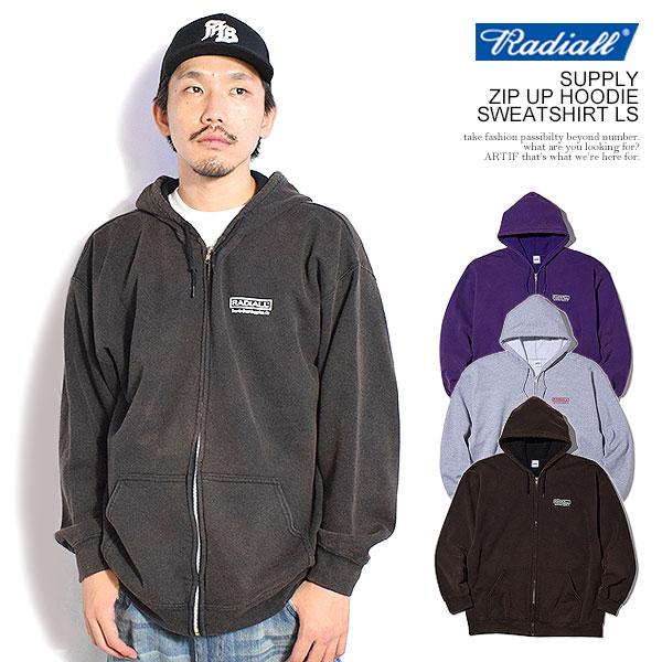 RADIALL ラディアル SUPPLY - ZIP UP HOODIE SWEATSHIRT L/S