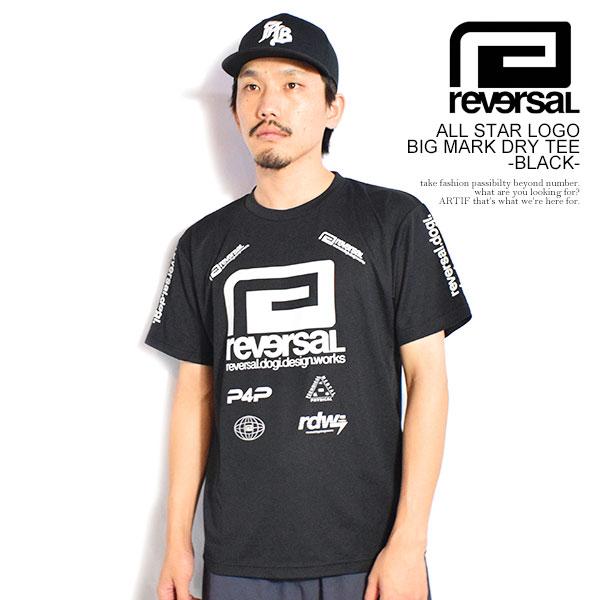 reversal リバーサル ALL STAR LOGO BIG MARK DRY TEE -BLACK- | ARTIF