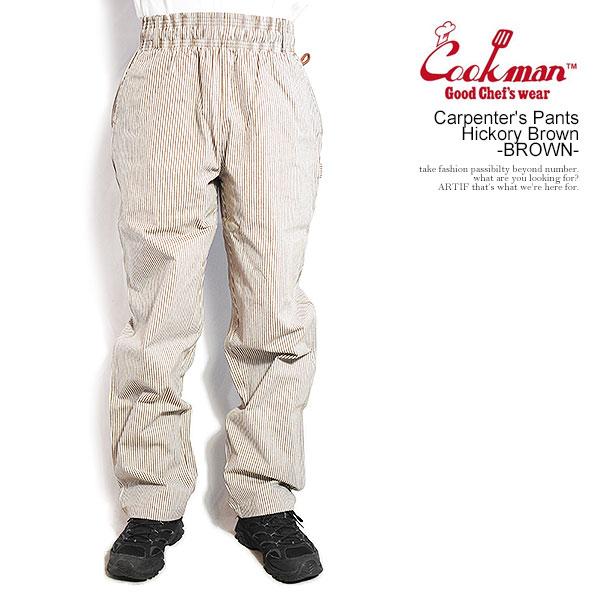 COOKMAN クックマン Carpenter's Pants Hickory Brown -BROWN- | ARTIF