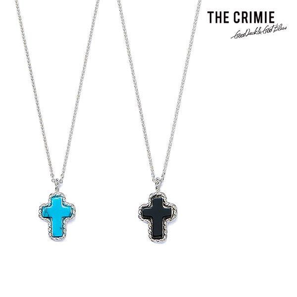 メーカー取り寄せ対応 CRIMIE クライミー STONE CROSS SILVER NECKLACE