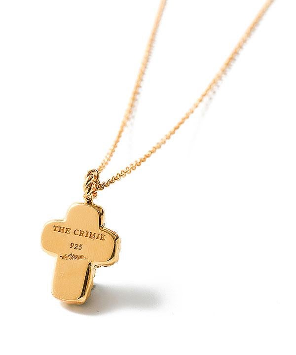 メーカー取り寄せ対応 CRIMIE クライミー STONE CROSS SILVER NECKLACE