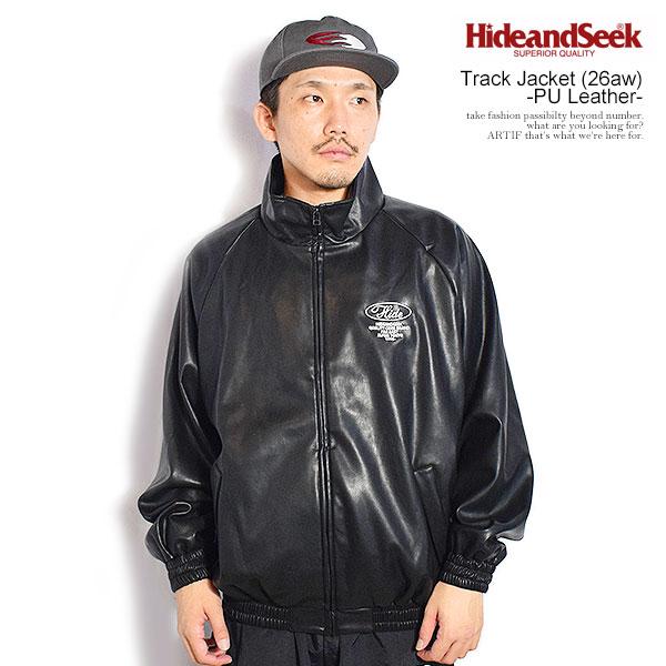 HIDE AND SEEK ハイドアンドシーク Track Jacket (26aw) -PU Leather-