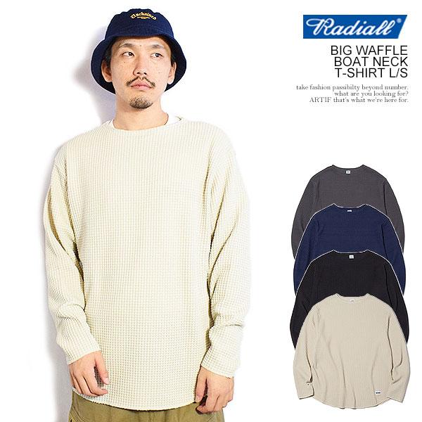 [サイズM]2026年 新品未使用RADIALLラディアル ビッグワッフルT RADIALL ラディアル BIG WAFFLE - BOAT NECK T-SHIRT L/S