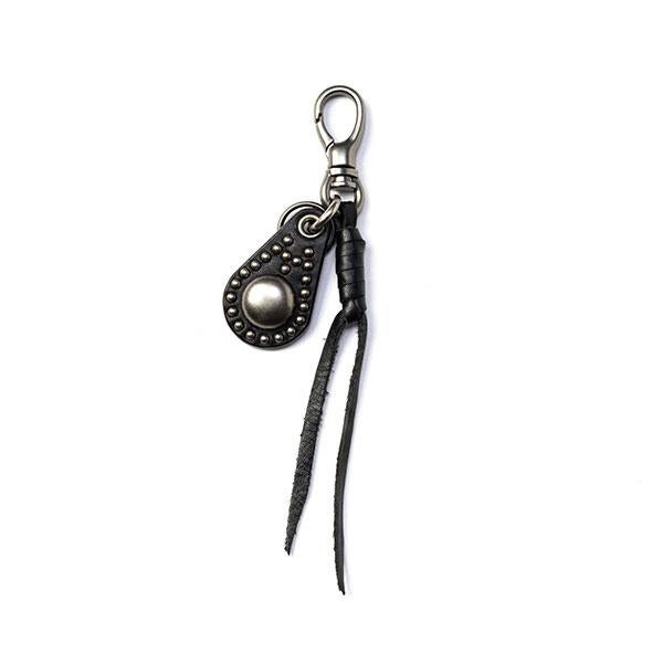 CALEE キャリー STUDS LEATHER CHARM KEY RING