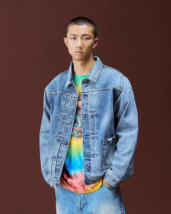Liberaiders リベレイダース DAMAGED DENIM TRUCKER JACKET | ARTIF