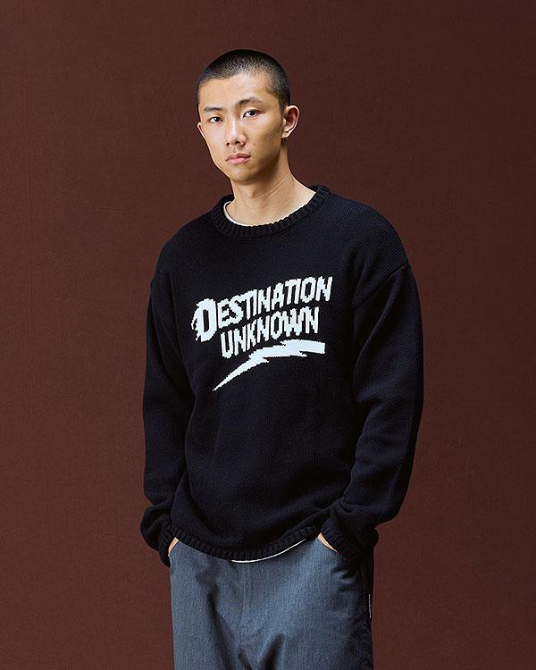 Liberaiders リベレイダース THUNDER LOGO KNIT SWEATER | ARTIF