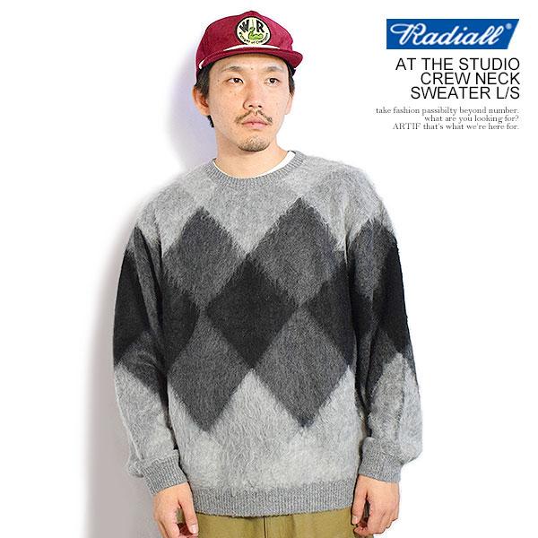 RADIALL ラディアル AT THE STUDIO - CREW NECK SWEATER L/S
