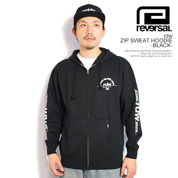 reversal リバーサル rdw ZIP SWEAT HOODIE -BLACK- | ARTIF