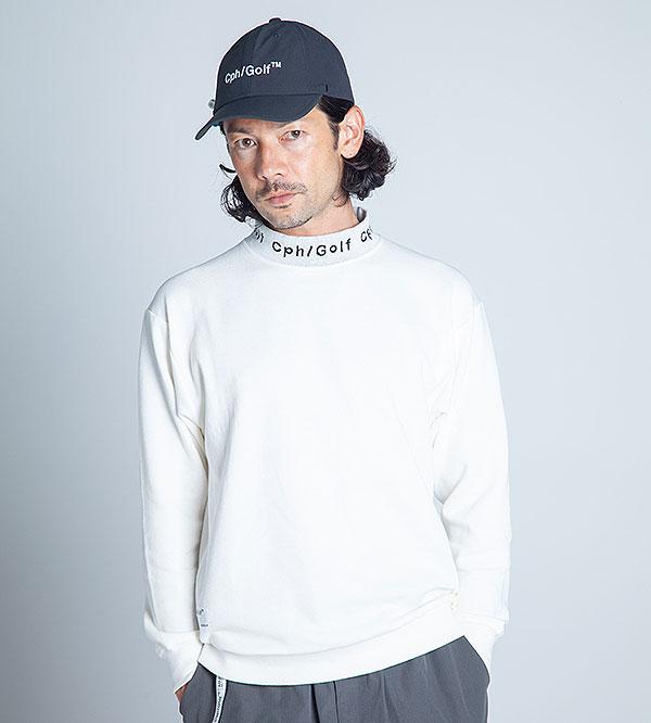 CAPTAINS HELM GOLF キャプテンズヘルムゴルフ JACQUARD MOCK NECK LS TEE