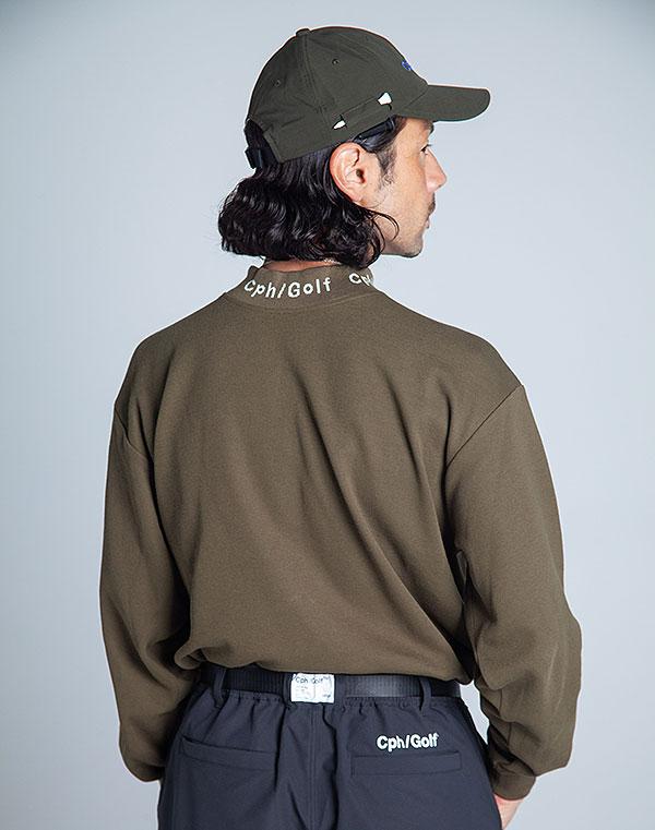 CAPTAINS HELM GOLF キャプテンズヘルムゴルフ JACQUARD MOCK NECK LS TEE