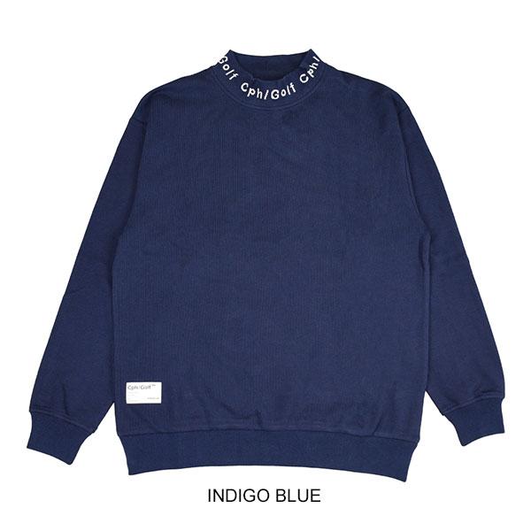 CAPTAINS HELM GOLF キャプテンズヘルムゴルフ JACQUARD MOCK NECK LS TEE
