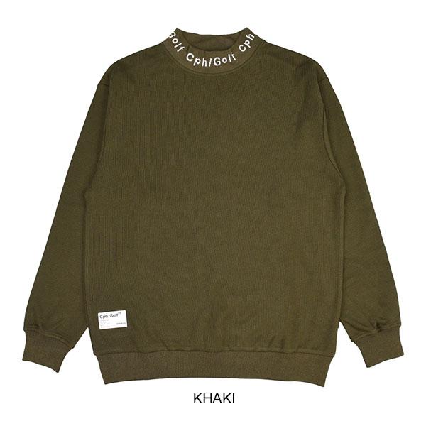 CAPTAINS HELM GOLF キャプテンズヘルムゴルフ JACQUARD MOCK NECK LS TEE