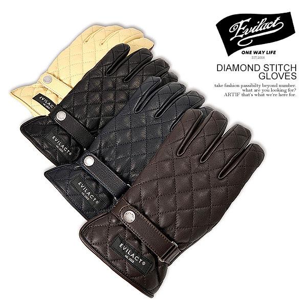 EVILACT イーブルアクト DIAMOND STITCH GLOVES