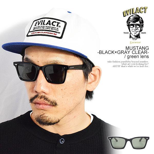EVILACT EYEWEAR サングラス EVILACT EYEWEAR イーブルアクト アイウェア MUSTANG -BLACK×GRAY