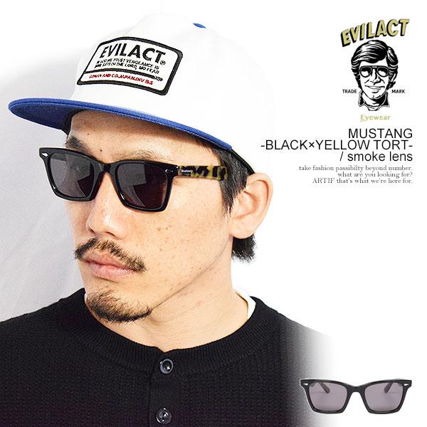 EVILACT EYEWEAR イーブルアクト アイウェア MUSTANG -BLACK×YELLOW