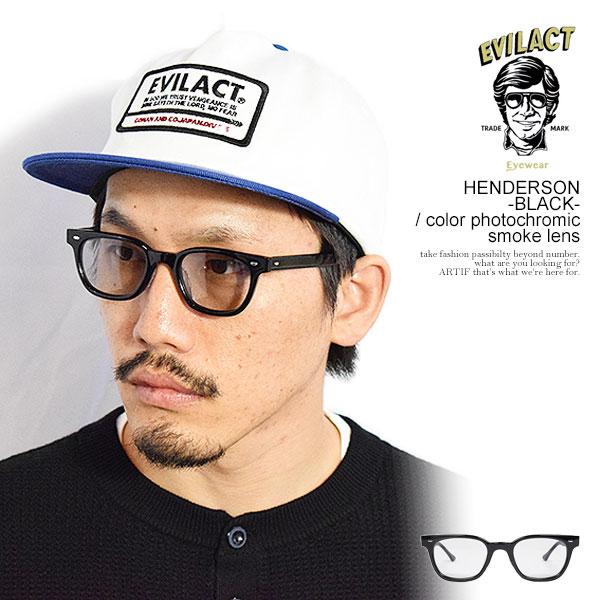 EVILACT EYEWEAR イーブルアクト アイウェア HENDERSON -BLACK