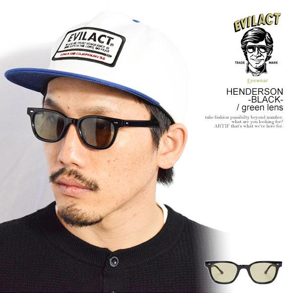 EVILACT EYEWEAR イーブルアクト アイウェア HENDERSON -BLACK