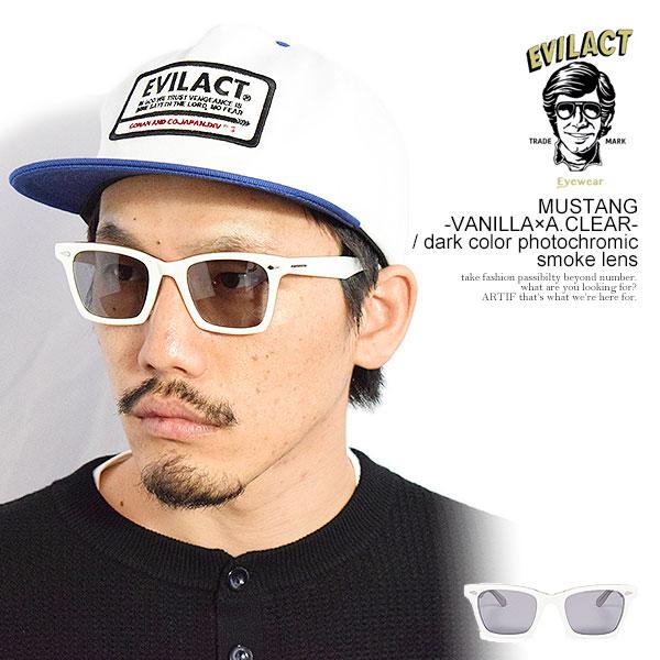 EVILACT EYEWEAR イーブルアクト アイウェア MUSTANG -VANILLA×A.CLEAR