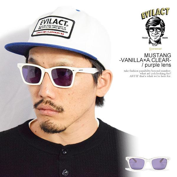EVILACT EYEWEAR イーブルアクト アイウェア MUSTANG -VANILLA×A.CLEAR