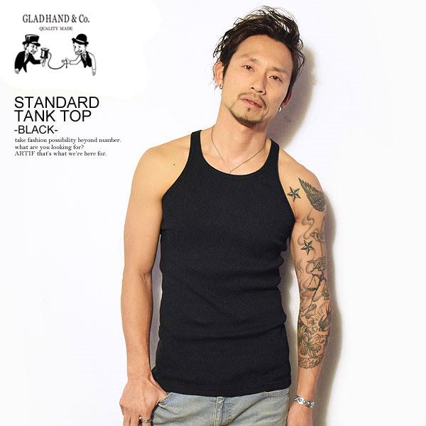 GLAD HAND グラッドハンド STANDARD TANK TOP -BLACK-