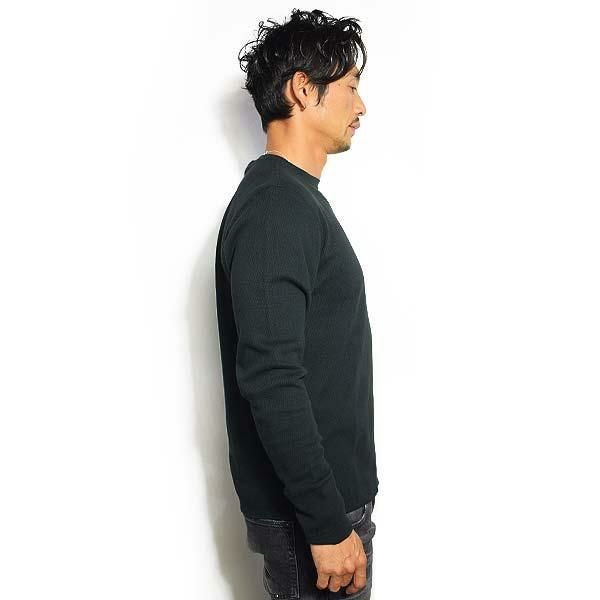 GLAD HAND グラッドハンド STANDARD WAFFLE L/S T-SHIRTS -BLACK-