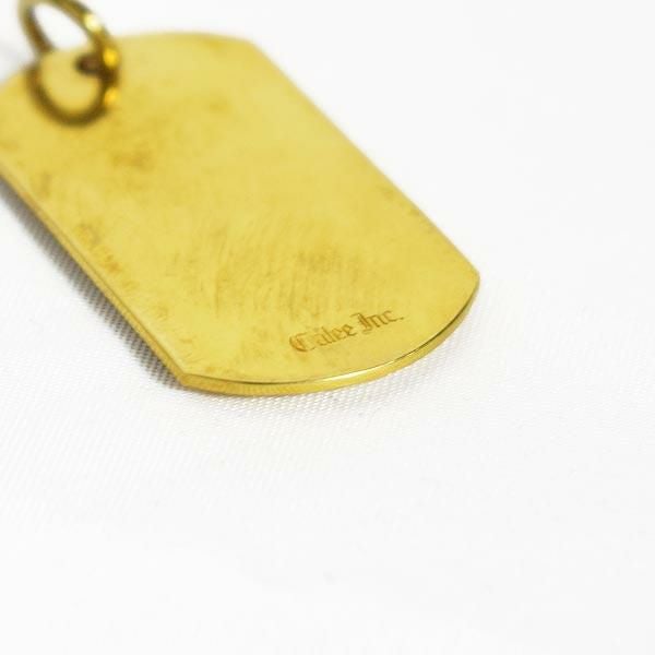 CALEE(キャリー) DIAMOND CUT DOG TAG HEAD【メンズ ネックレス ヘッド