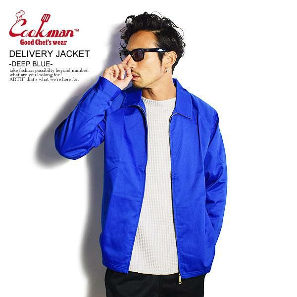 Cookman Delivery Jacket M 青 ストライプ Cookman Delivery Jacket M 青 ストライプ Cookman(クックマン) 【公式