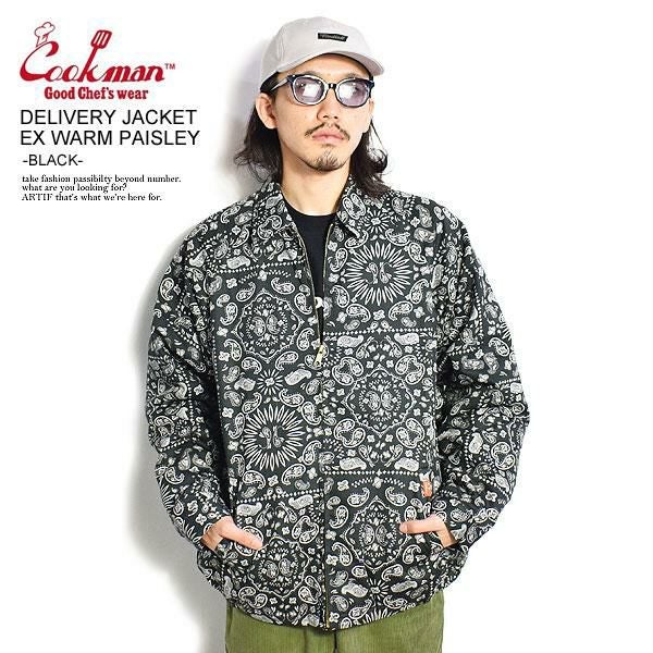 COOKMAN クックマン DELIVERY JACKET EX WARM PAISLEY -BLACK-