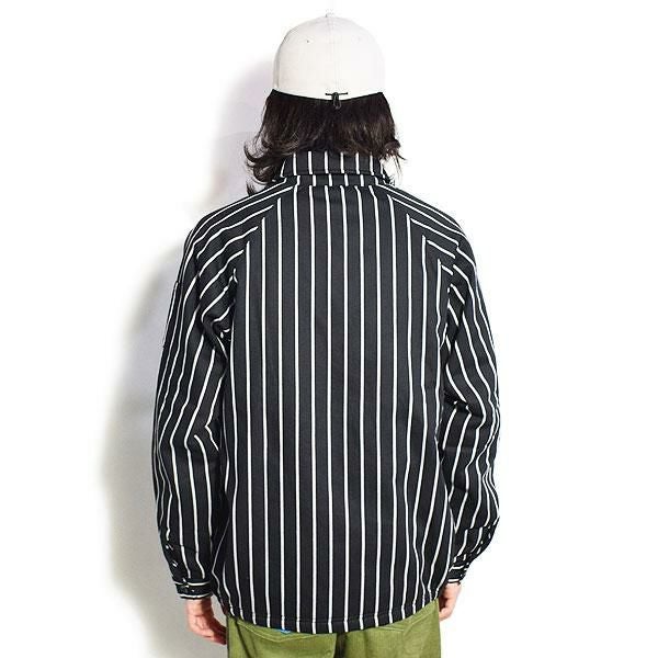 Cook Man デリバリージャケット Warm Stripe Black XL 231-13414_6.jpg