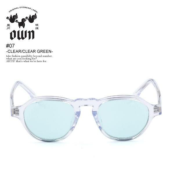 OWN オウン #07 CLEAR/CLEAR GREEN